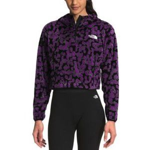 The North Face  Osito 1/4 Zip Hoodie Gravity Purple Leopard print